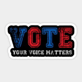 vote your voice matters Sticker